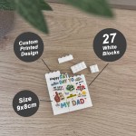 Gift For Dad For Fathers Day Dad Building Block Dad Plaque Gift 