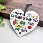 Fathers Day Gift For Dad Acrylic Heart Gift For Fathers Day