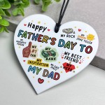 Fathers Day Gift For Dad Acrylic Heart Gift For Fathers Day