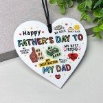 Fathers Day Gift For Dad Acrylic Heart Gift For Fathers Day