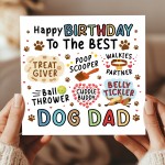 Happy Birthday Card From The Dog Funny Birthday Card For Dad
