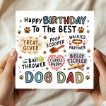 Happy Birthday Card From The Dog Funny Birthday Card For Dad