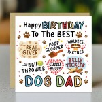 Happy Birthday Card From The Dog Funny Birthday Card For Dad
