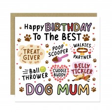 Birthday Card From The Dog Birthday Card For Best Dog Mum
