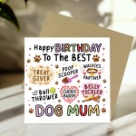 Birthday Card From The Dog Birthday Card For Best Dog Mum