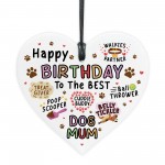 Happy Birthday Gift For Best Dog Mum Funny Gift For Mum Heart