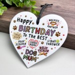 Happy Birthday Gift For Best Dog Mum Funny Gift For Mum Heart