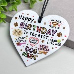 Happy Birthday Gift For Best Dog Mum Funny Gift For Mum Heart