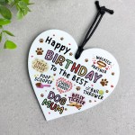Happy Birthday Gift For Best Dog Mum Funny Gift For Mum Heart