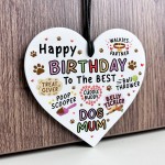 Happy Birthday Gift For Best Dog Mum Funny Gift For Mum Heart