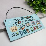 Funny Happy Fathers Day To The Best Dog Dad Gift Woof You