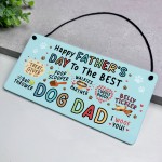 Funny Happy Fathers Day To The Best Dog Dad Gift Woof You