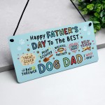 Funny Happy Fathers Day To The Best Dog Dad Gift Woof You