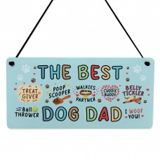 Funny Fathers Day Birthday Gift For The Best Dog Dad Gift Woof