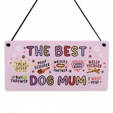 Funny Birthday Christmas Gift For The Best Dog Mum Gift Woof You