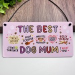 Funny Birthday Christmas Gift For The Best Dog Mum Gift Woof You