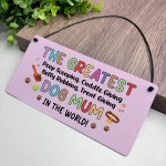 Funny Birthday Christmas Gift For The Greatest Dog Mum Gift