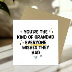 Cute Card For Grandad For Birthday Fathers Day With Envelope