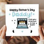 Happy 1st Fathers Day Card From Baby Bump The Bun In The Oven