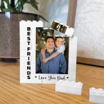 Personalised Best Friend Brick Photo Block Gift for Dad