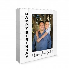 Personalised Dad Gift Love You Dad Gift Brick Photo Block