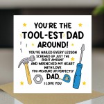 Dad Card For Fathers Day Tool-est Dad Around Funny Birthday Card