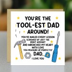 Dad Card For Fathers Day Tool-est Dad Around Funny Birthday Card