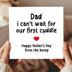 Fathers Day Card From Bump Novelty Card From Baby Boy Girl Baby