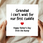 Grandad Fathers Day Card From Bump Novelty Card From Baby Boy