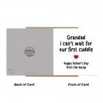 Grandad Fathers Day Card From Bump Novelty Card From Baby Boy
