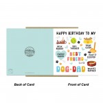 Happy Birthday Card From The Dog Birthday Card For Best Dog Dad