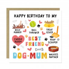 Happy Birthday Card From The Dog Birthday Card For Best Dog Mum