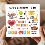 Happy Birthday Card From The Dog Birthday Card For Best Dog Mum