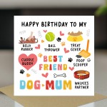 Happy Birthday Card From The Dog Birthday Card For Best Dog Mum