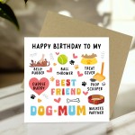 Happy Birthday Card From The Dog Birthday Card For Best Dog Mum