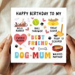 Happy Birthday Card From The Dog Birthday Card For Best Dog Mum