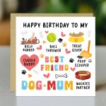 Happy Birthday Card From The Dog Birthday Card For Best Dog Mum