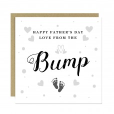 Happy Fathers Day Card From The Bump With Envelope Daddy To Be
