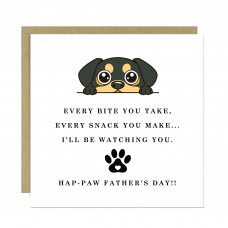 Funny Fathers Day Card From Dog Hap-paw Fathers Day Card Joke