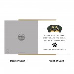 Funny Fathers Day Card From Dog Hap-paw Fathers Day Card Joke