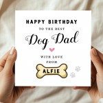 Personalised Card For Best Dog Dad Card With Envelope Birthday