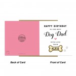 Personalised Card For Best Dog Dad Card With Envelope Birthday