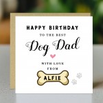 Personalised Card For Best Dog Dad Card With Envelope Birthday