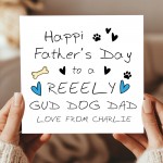 Personalised Funny Card For Fathers Day From The Dog Puppy