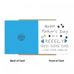 Personalised Funny Card For Fathers Day From The Dog Puppy