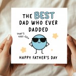 Father's Day Card Best Dad Novelty Card For Fathers Day
