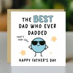 Father's Day Card Best Dad Novelty Card For Fathers Day