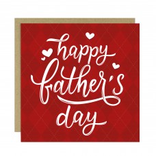 Fathers Day Card, Card For Dad From Daughter Son, 145 x 145mm