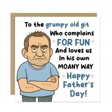 Fathers Day Grumpy Old Git Card For Dad Novelty Happy Fathers
