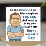 Fathers Day Grumpy Old Git Card For Dad Novelty Happy Fathers